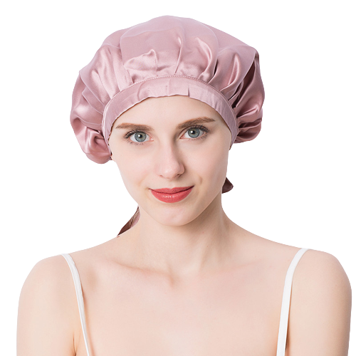 ナイトキャップ シルク ヘアクリップ付き 美髪 保湿 ヘアキャップ 脱げ防止 就寝用 抜け毛 パサつき ロングヘア |  | 08
