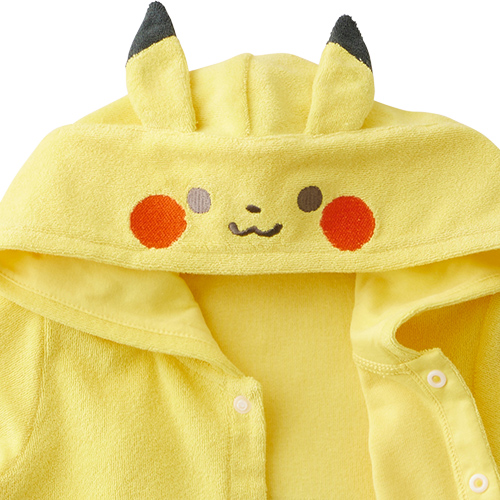 Pokemon（ポケモン） モンポケ ピカチュウフード付きカバーオール