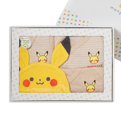 Pokemon モンポケ オーガニック 出産準備 4点セット 新生児