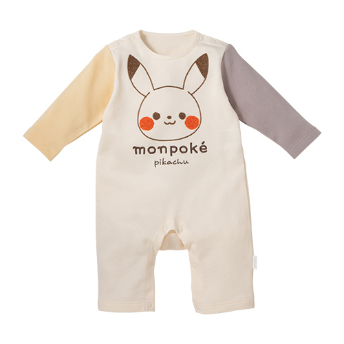 Pokemon（ポケモン） 爆買 モンポケ 綿100％ ロンパース 長袖 さがら