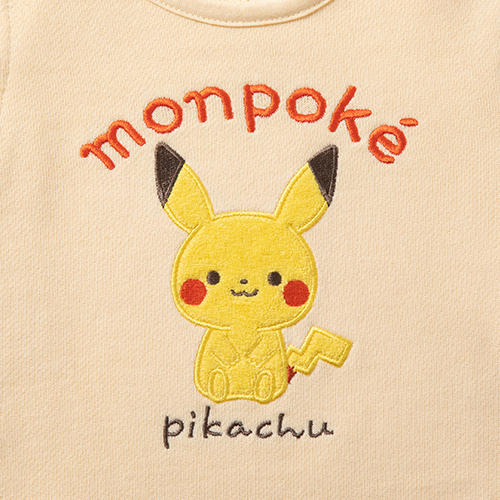 Pokemon（ポケモン） モンポケ 綿100％ ロンパース レイヤード調 長袖