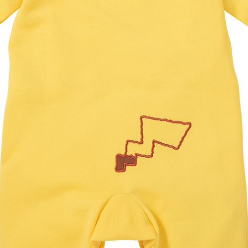 Pokemon（ポケモン） モンポケ 綿100％ ロンパース ピカチュウ 長袖 70