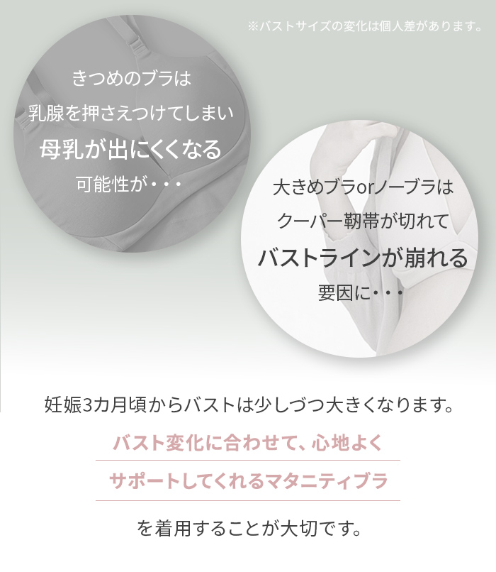 サポートインナー 母乳 バストライン