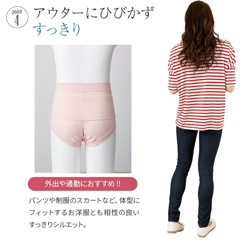 INUJIRUSHI 犬印本舗 らくばき パンツ 妊婦帯 腹帯 M L ショーツ