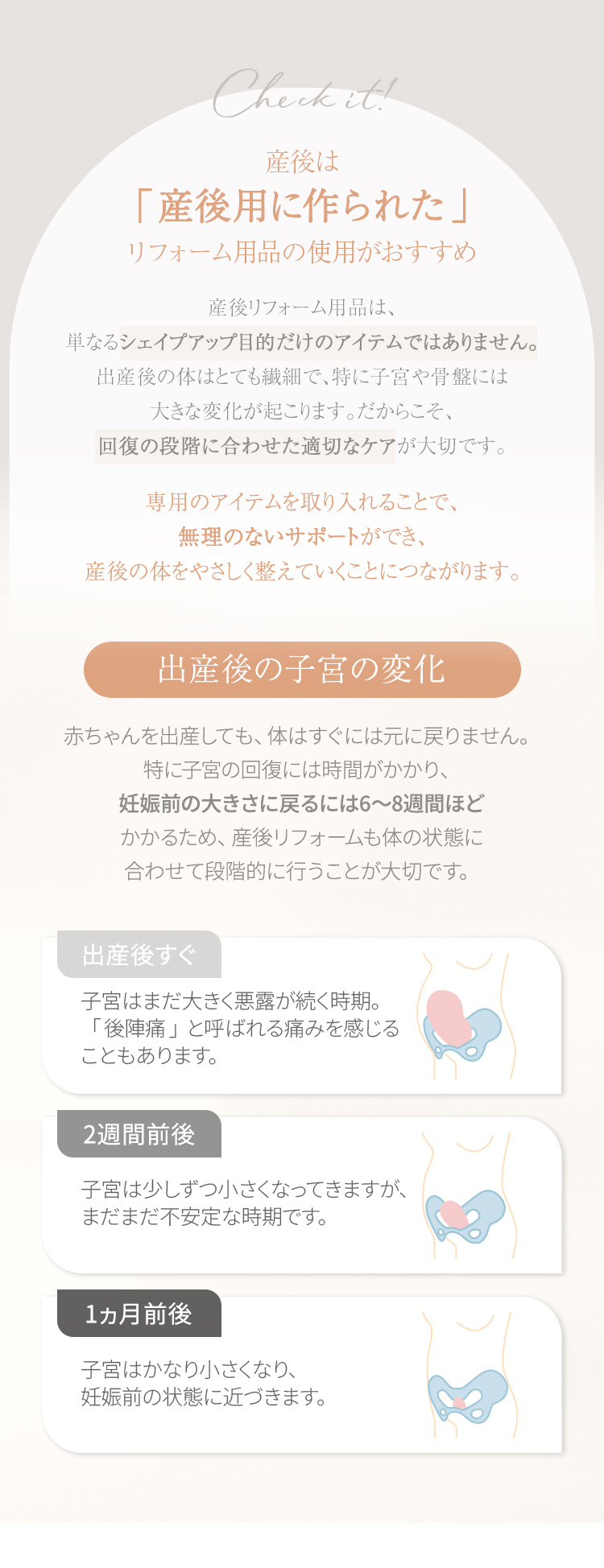 産後ケア 骨盤固定期 産後用品 マタニティ 体型補正