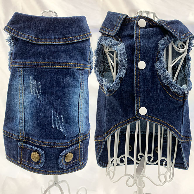 犬服　デニム　ネッチョ　ジャケット　ハンドメイド pw2600_m01.jpg