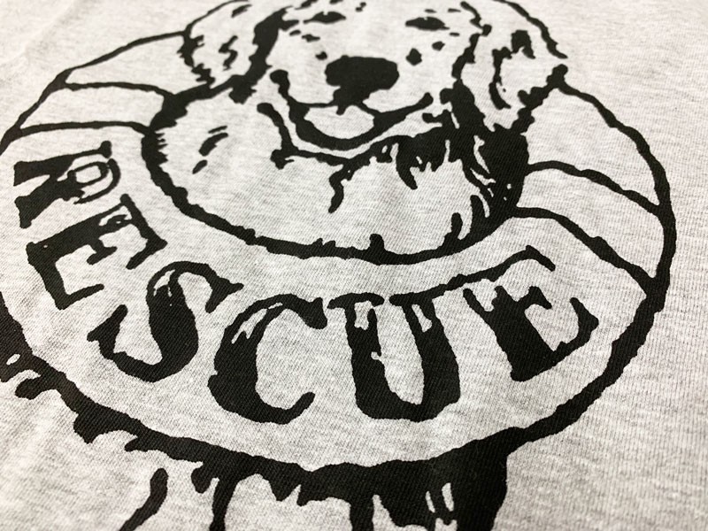 Tシャツ 半袖 ゴールデンレトリバー RESCUE メンズ・レディース デザイン イラスト 犬 オーナー 犬屋 通販 