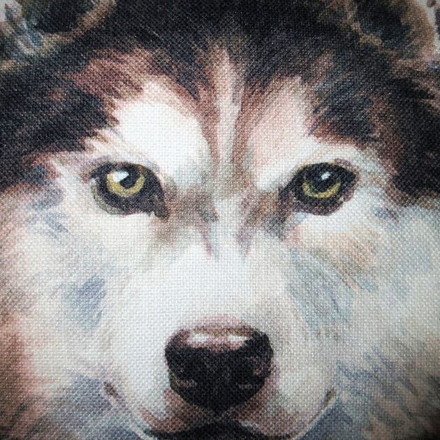 Needlepointシベリアンハスキー　クッションカバー クッション カバー のみ 45×45cm シベリアンハスキー （ A