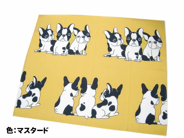 数量は多】 フレブル 犬 柄 はんかち グッズ 手ぬぐい 日本製 ハンカチ フレンチブルドッグ