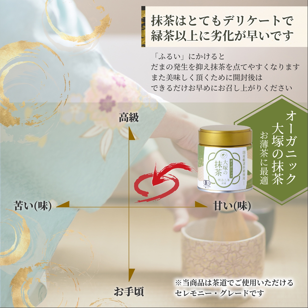 オーガニック 抹茶 有機 国産 30g×3缶 ギフトボックス 無添加 無