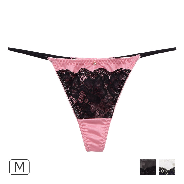 20％OFF】COCO Linge サテンアトラクティブコード Tバックショーツ M