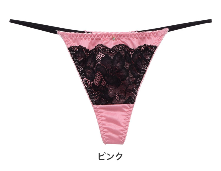 20％OFF】COCO Linge サテンアトラクティブコード Tバックショーツ M