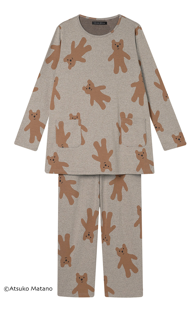 アツコマタノ パジャマセット WACOAL（ワコール） アツコマタノ パジャマ 上下セット 10分丈・10分袖