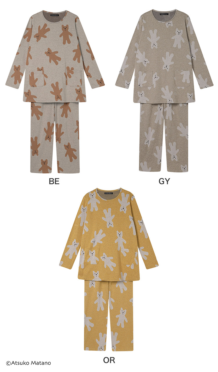 アツコマタノ パジャマセット WACOAL（ワコール） アツコマタノ パジャマ 上下セット 10分丈・10分袖