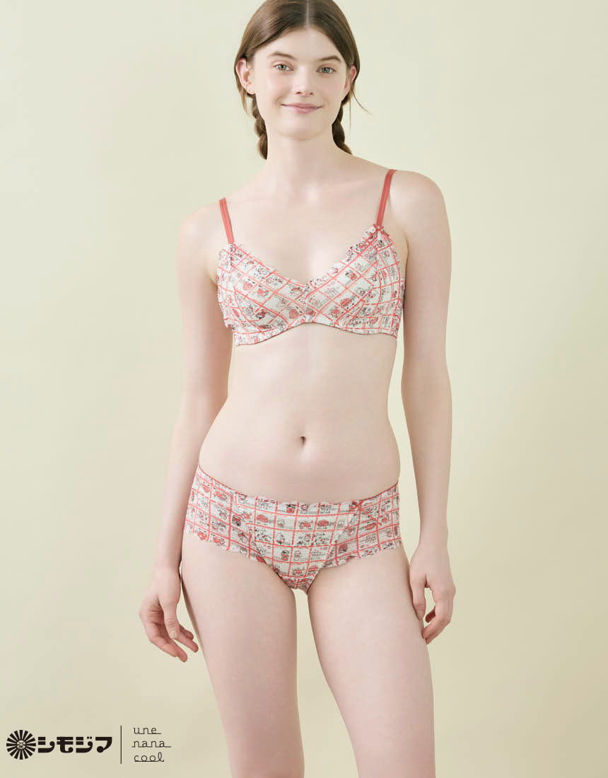nanala 　yuw ✳︎ 今期完売商品　ボリュームオールインワン ピンク une nana cool（ウンナナクール） 魔女の猫ブラ ブラジャー 3/4カップ