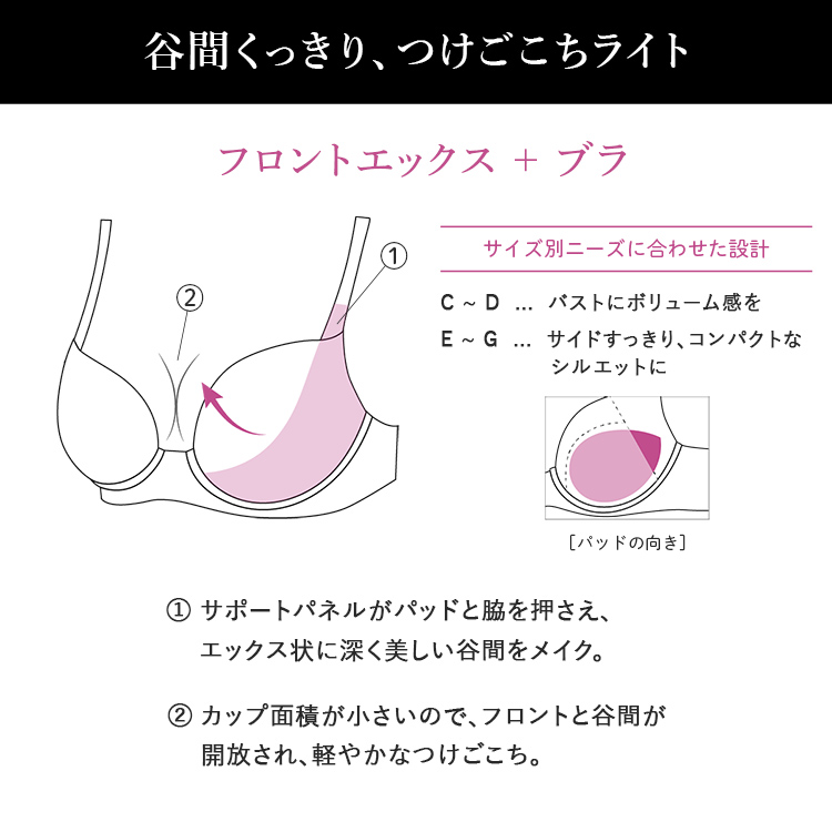 サルート（SALUTE） ワコール 38グループ 38G ブラジャー単品 フロント