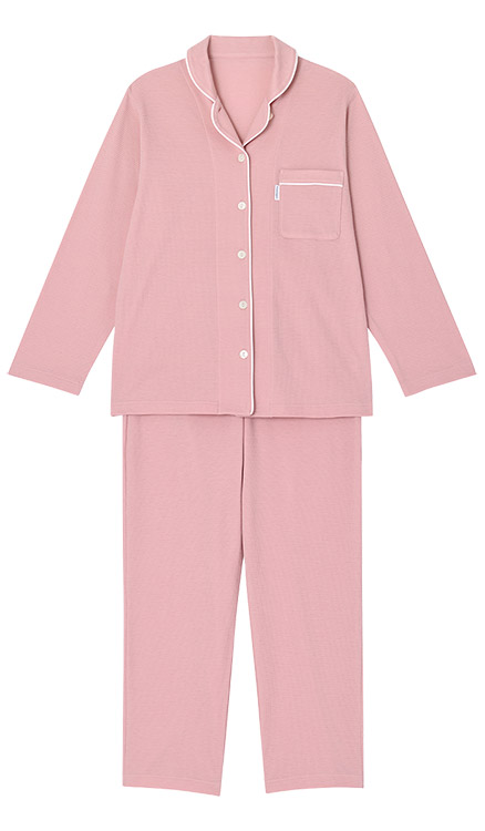 新品 未使用 Wacoal 睡眠化学 パジャマ 綿100% Mサイズ ピンク 睡眠科学 【カラー別価格あり】ワコール パジャマ 上下セット