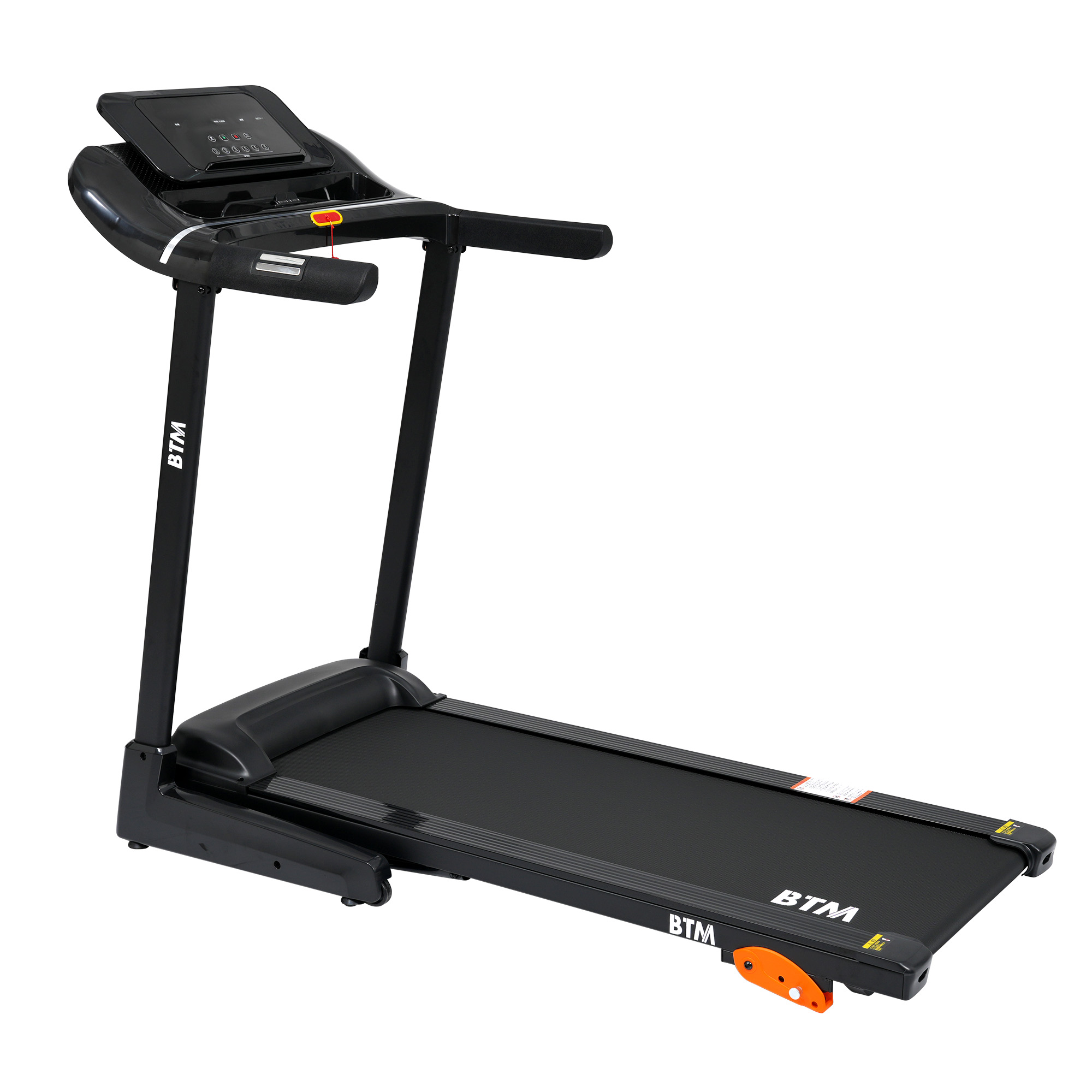 BTM 電動ランニングマシン MAX16km/h 給油不要 120×42cm 広々走行面 3