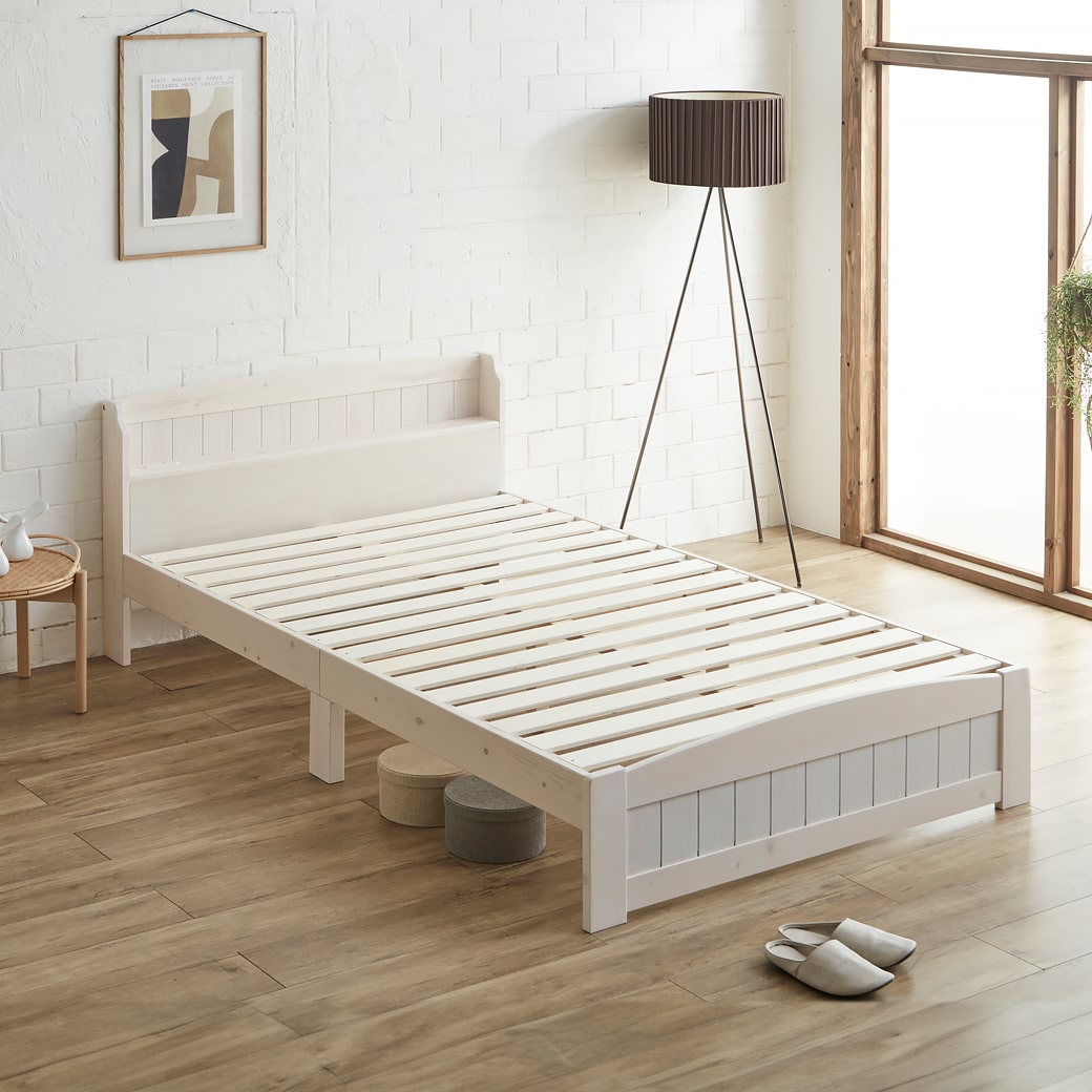 ネルコンシェルジュ ベッド ラルーチェ すのこベッド セミダブル