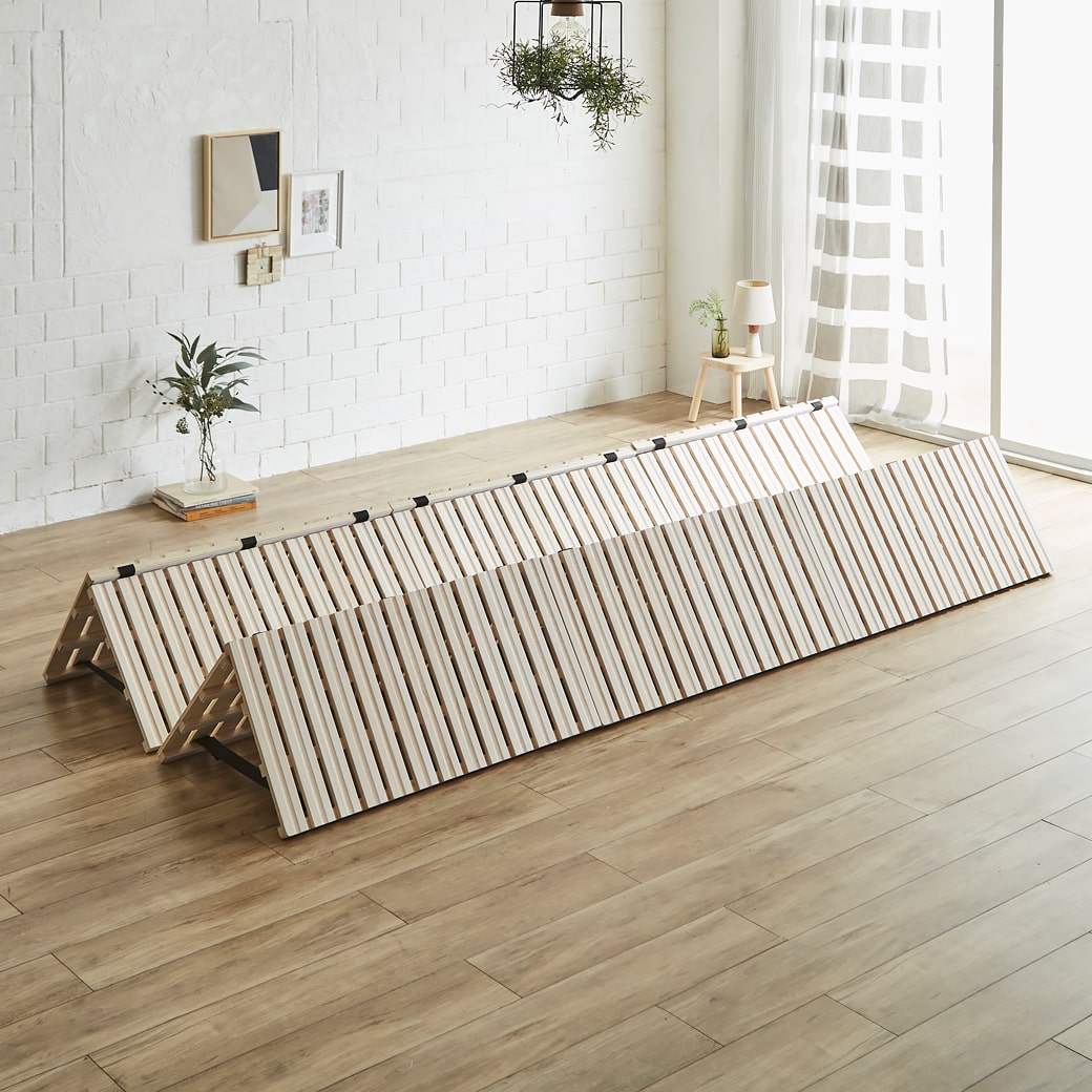 ネルコンシェルジュ 四つ折り桐すのこマット すのこベッド ファミリー