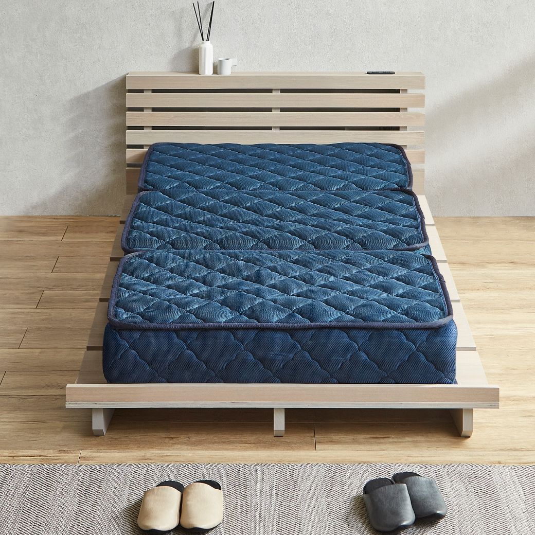 ネルコンシェルジュ ポケットコイル マットレス 三つ折り スーパー