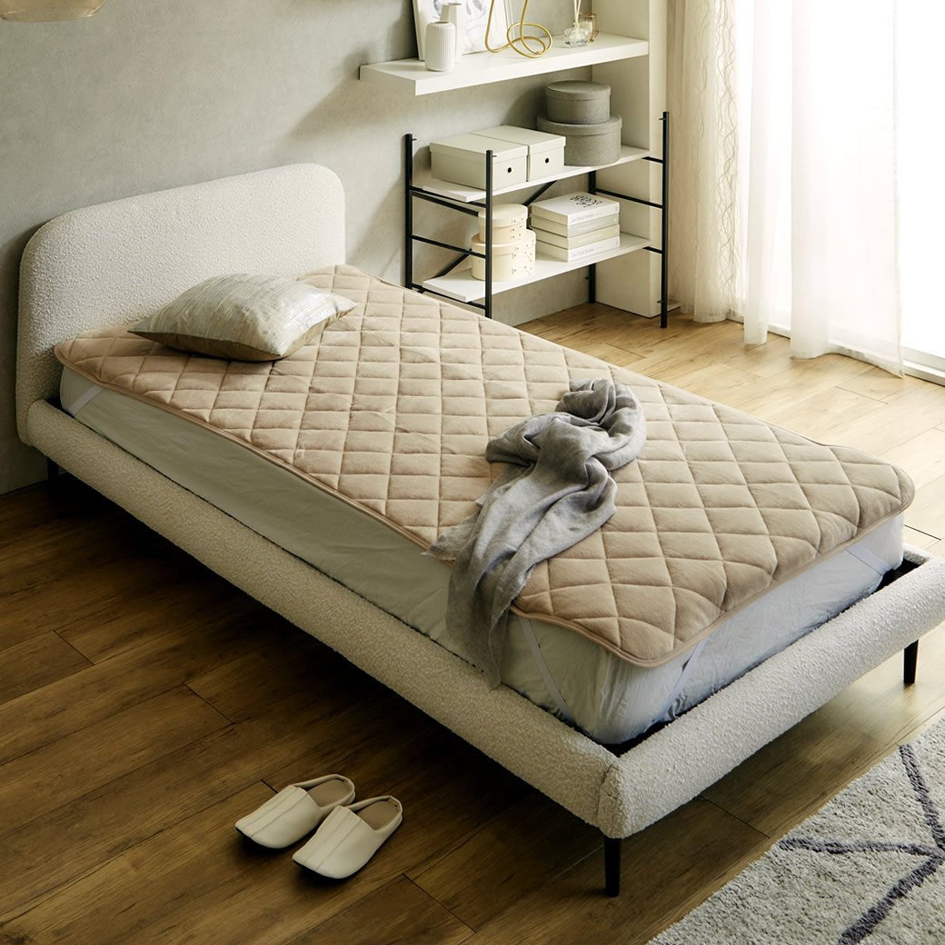 メルリー あったかベッドパッド 【セミシングルショート】 グラフェン