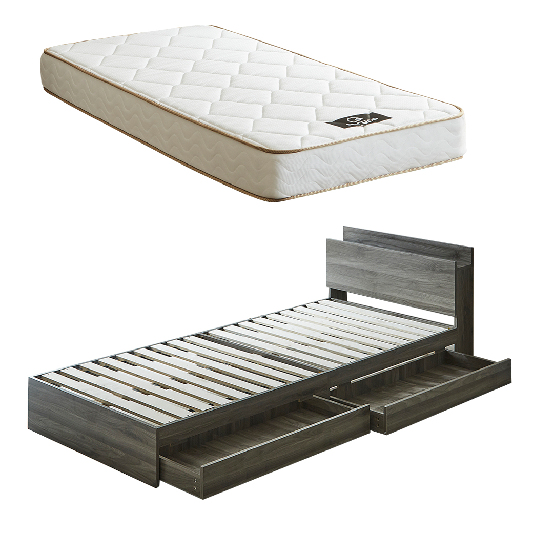 ネルコンシェルジュ 収納付きベッド セミシングル 厚23cm 日本製 国産