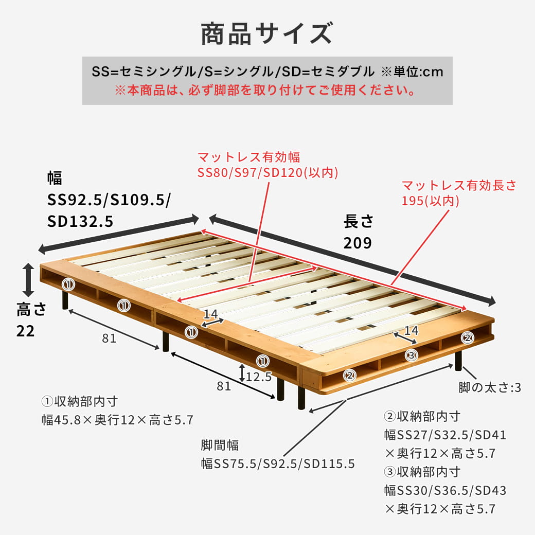 ヴァレンガのサイズ詳細