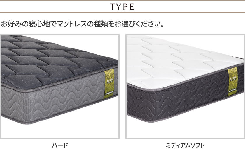 フランスベッド 高密度連続スプリングマットレス セミダブル 除菌機能