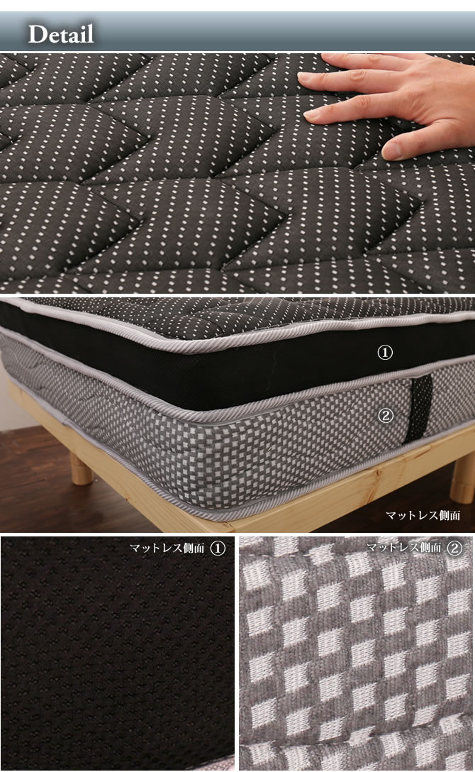 ネルコンシェルジュ 2層構造Doubleポケットコイルマットレス セミ