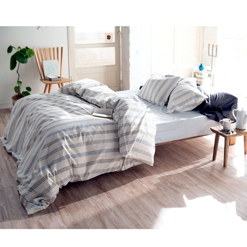 掛け布団カバー　コットン100% ストライプ　ホテル仕様　5枚セット 6/30日迄5%OFF クーポンで最大20％off】 掛け布団カバー クイーン