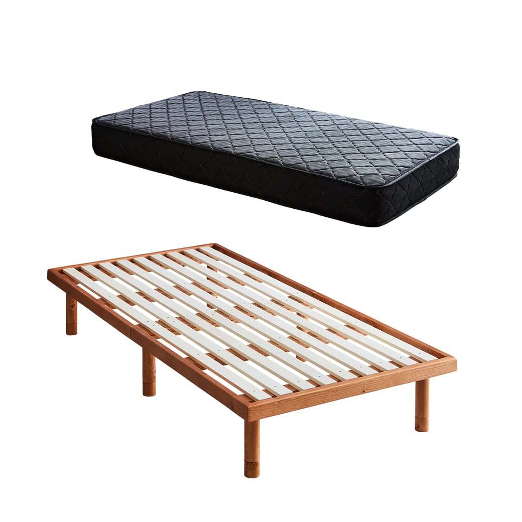 すのこベッド シングルベッド 木製ベッド マットレス付き マットレス