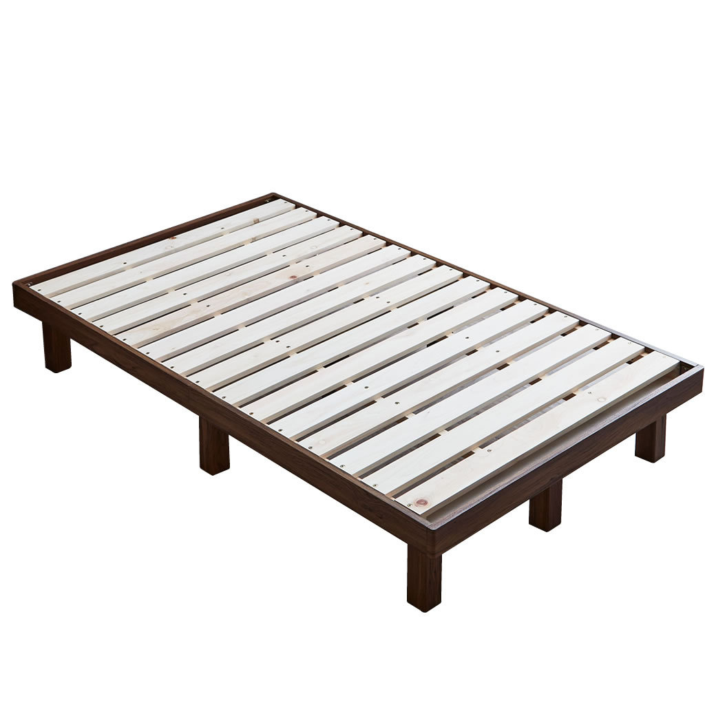 ネルコンシェルジュ 檜すのこベッド セミダブル ヘッドレスベッド 檜