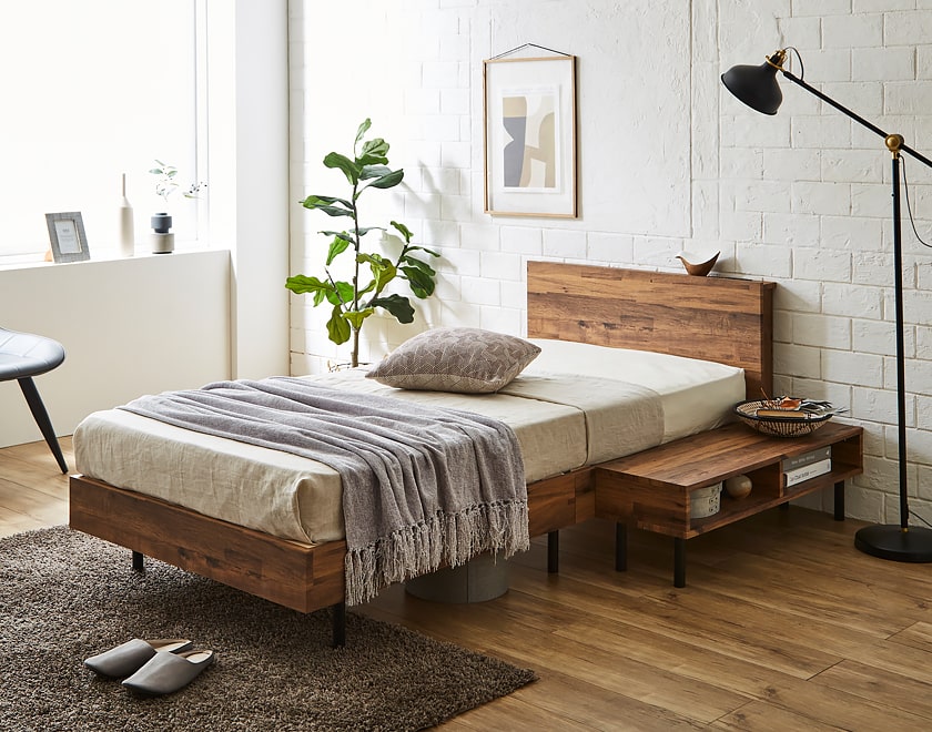 棚付きベッド すのこベッド ベッドフレームのみ シングル 木製 コンセント ベッド おしゃれ 宮付きベッド 脚付きベッド :36112801:ベッド通販  ネルコンシェルジュ neruco - 通販 - Yahoo!ショッピング