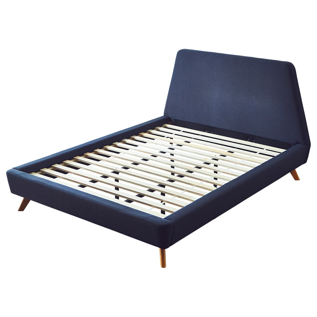 ベッド ファブリックベッド ダブル ベッドフレーム おしゃれ 木製ベッド パネルベッド 脚付きベッド すのこベッド 新商品 s01
