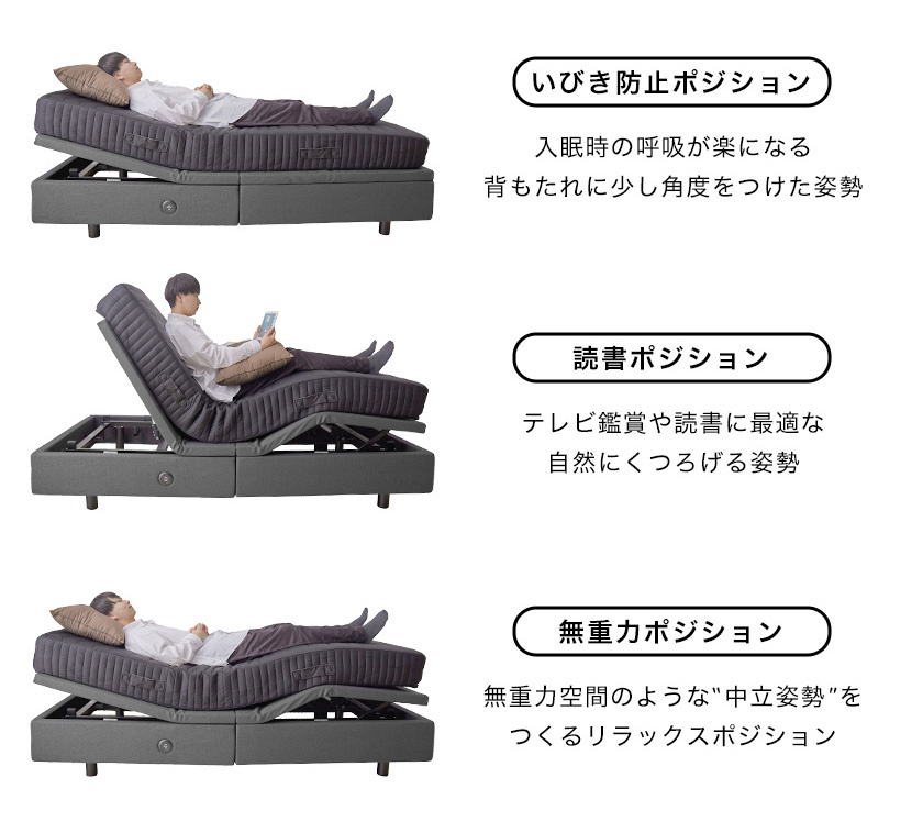 電動ベッド リクライニングベッド アジャスタブルベッド