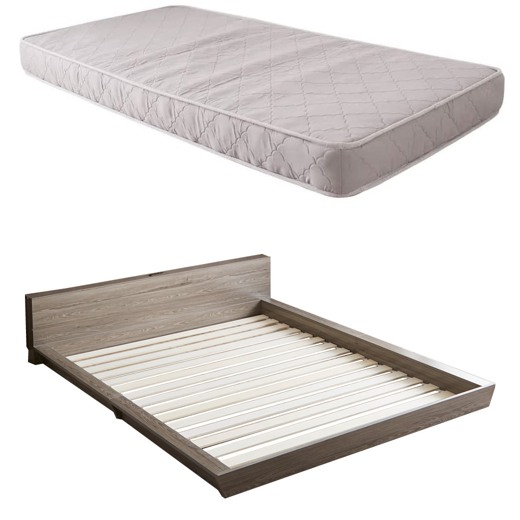 ローベッド ダブル ネルコンシェルジュ Platform Bed ローベッド ダブル 15cm厚 ポケット