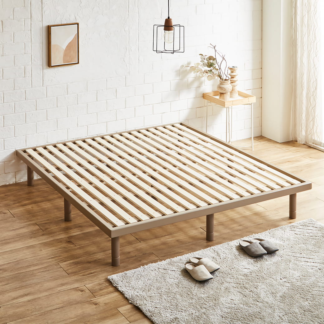 ネルコンシェルジュ 1/26 8:59まで最大10%OFF! すのこベッド キング 幅