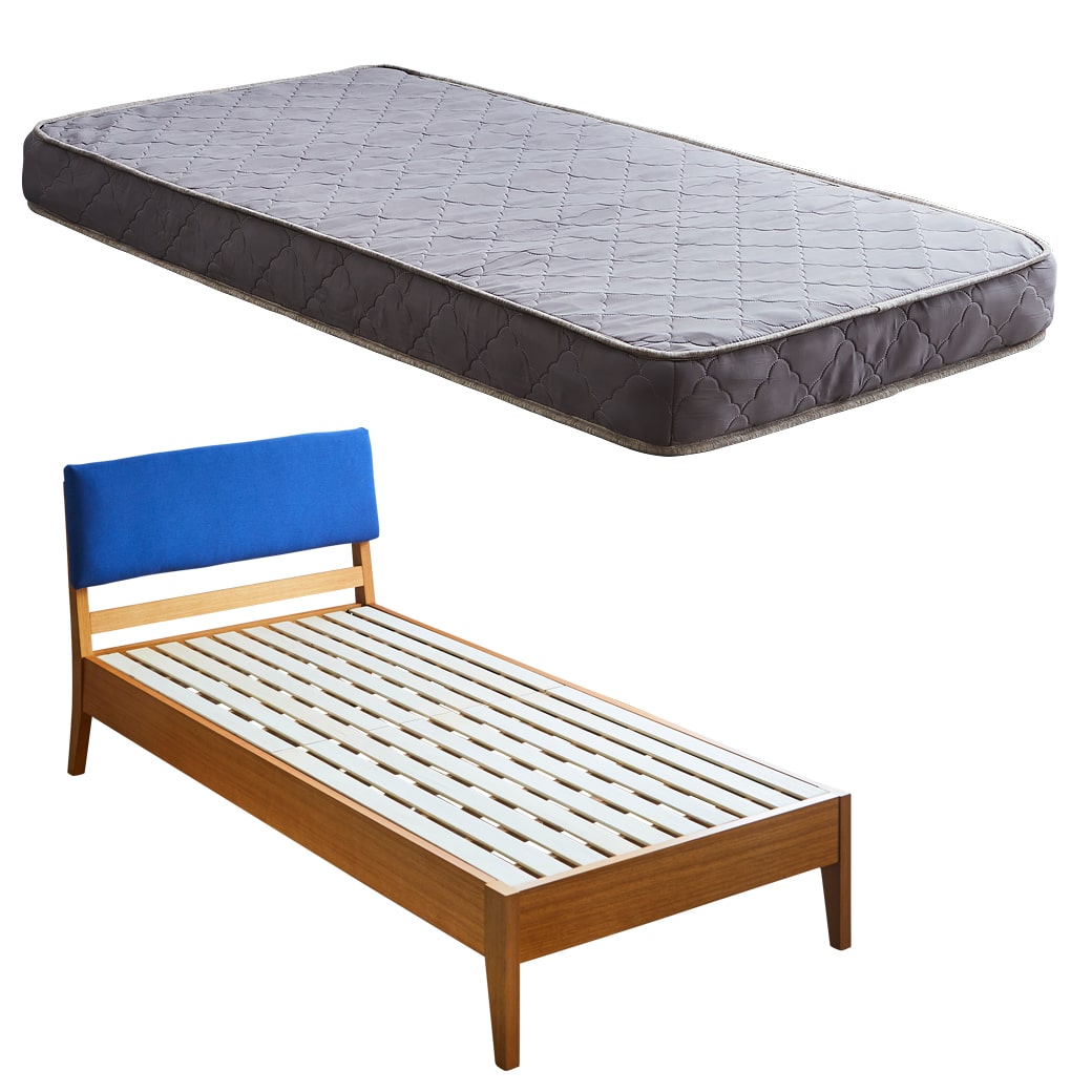 ネルコンシェルジュ ファブリックベッド すのこベッド シングル