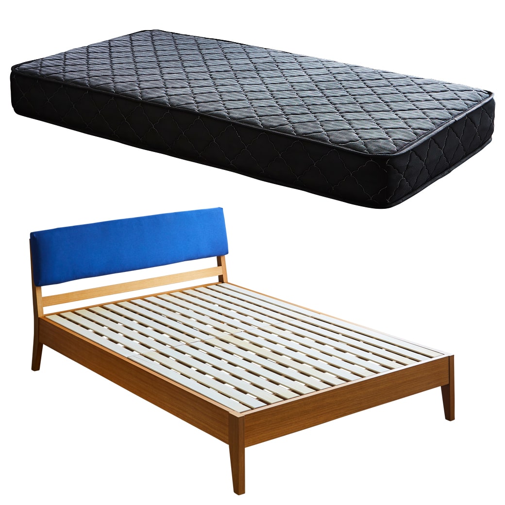 ネルコンシェルジュ ファブリックベッド すのこベッド ダブル