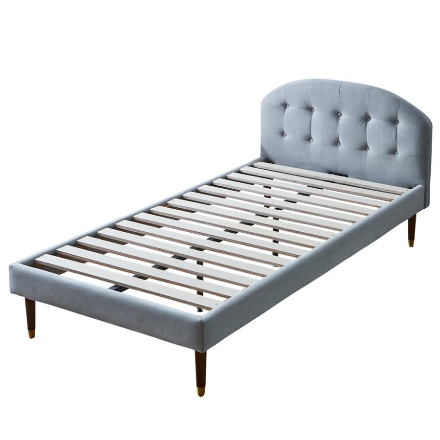 セラ ファブリックベッド シングル ベッドフレームのみ 木製 すのこ   ベッド すのこベッド シングルサイズ シングルベッド ベッドフレーム｜ioo-neruco｜02