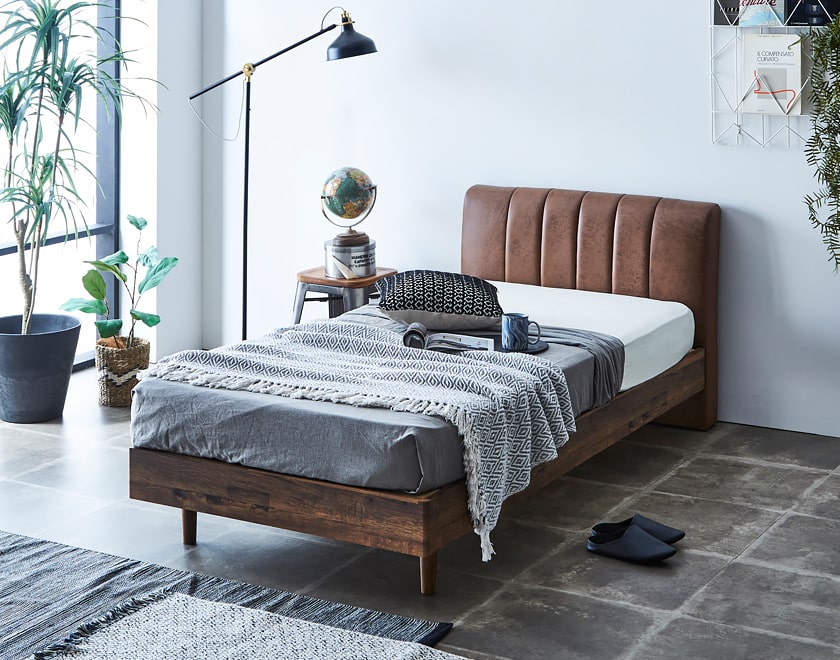 ネルコンシェルジュ ファブリックベッド レザーベッド すのこベッド