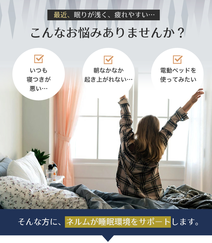 電動リクライニングベッド・ネルム