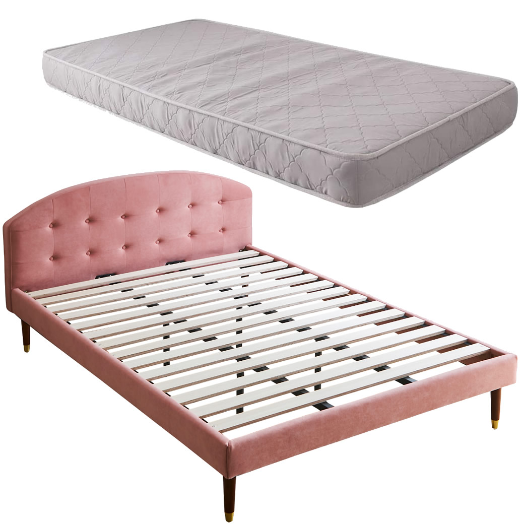 ネルコンシェルジュ セラ ファブリックベッド ダブル 15cm厚ポケット