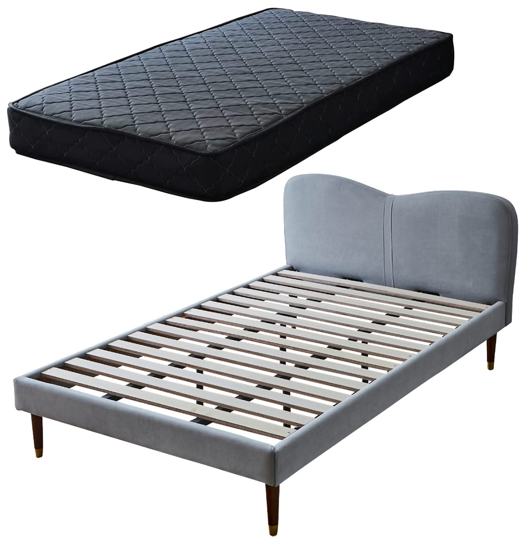 ネルコンシェルジュ ララ ファブリックベッド セミダブル 20cm厚