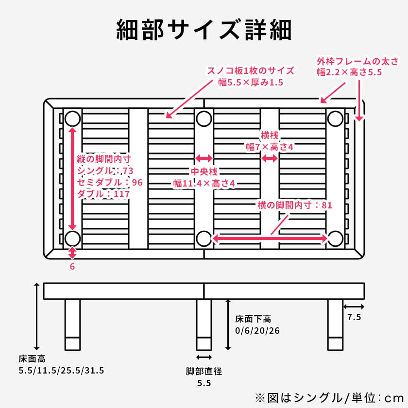 バノンプラスのサイズ詳細2