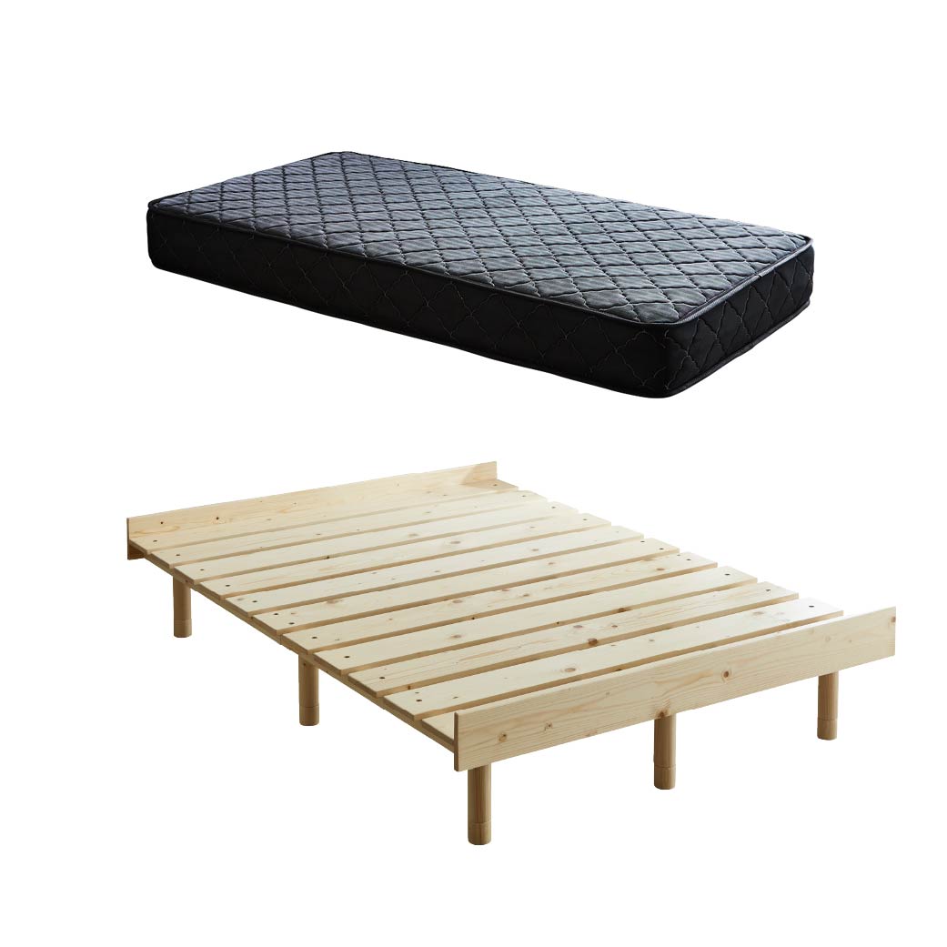 ネルコンシェルジュ すのこベッド ダブル 厚さ20cmポケットコイル