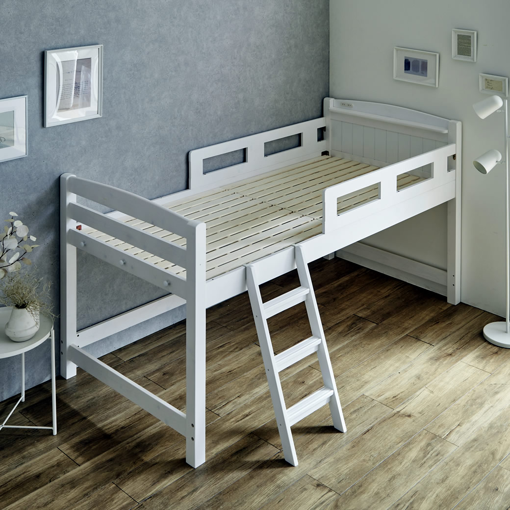 ネルコンシェルジュ ラルーチェ ロフトベッド ロータイプ シングル