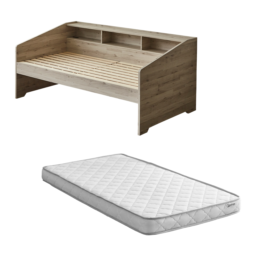 サイド棚付きベッド デイベッド Shelvesbed シングルベッド シングル