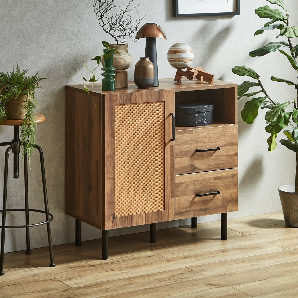 ネルコンシェルジュ キャビネット サイドボード アーヴィング 幅80cm